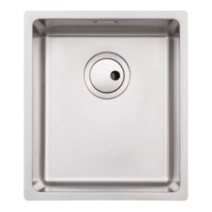 Abode Matrix R15 Undermount or Inset Single Bowl Stainless Steel Kitchen Sink