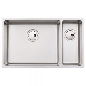 Abode Matrix R15 Undermount or Inset Large 1.5 Bowl Left Hand Stainless Steel Kitchen Sink