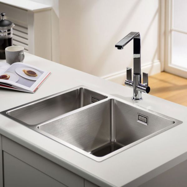 Abode Matrix R15 Undermount or Inset 1.5 Bowl Right Hand Stainless Steel Kitchen Sink #3