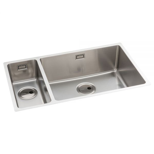 Abode Matrix R15 Undermount or Inset Large 1.5 Bowl Right Hand Stainless Steel Kitchen Sink #2
