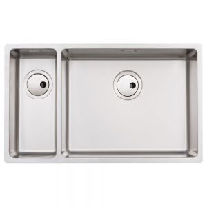 Abode Matrix R15 Undermount or Inset Large 1.5 Bowl Right Hand Stainless Steel Kitchen Sink