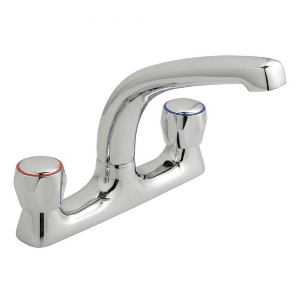 Vado Axces Astra Chrome 2 Tap Hole Kitchen Mixer Tap