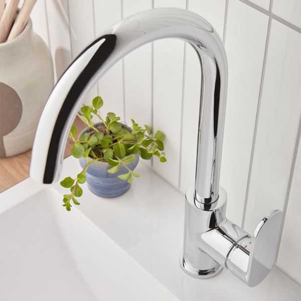 Vado Axces Metiz Chrome Mono Kitchen Mixer Tap #2