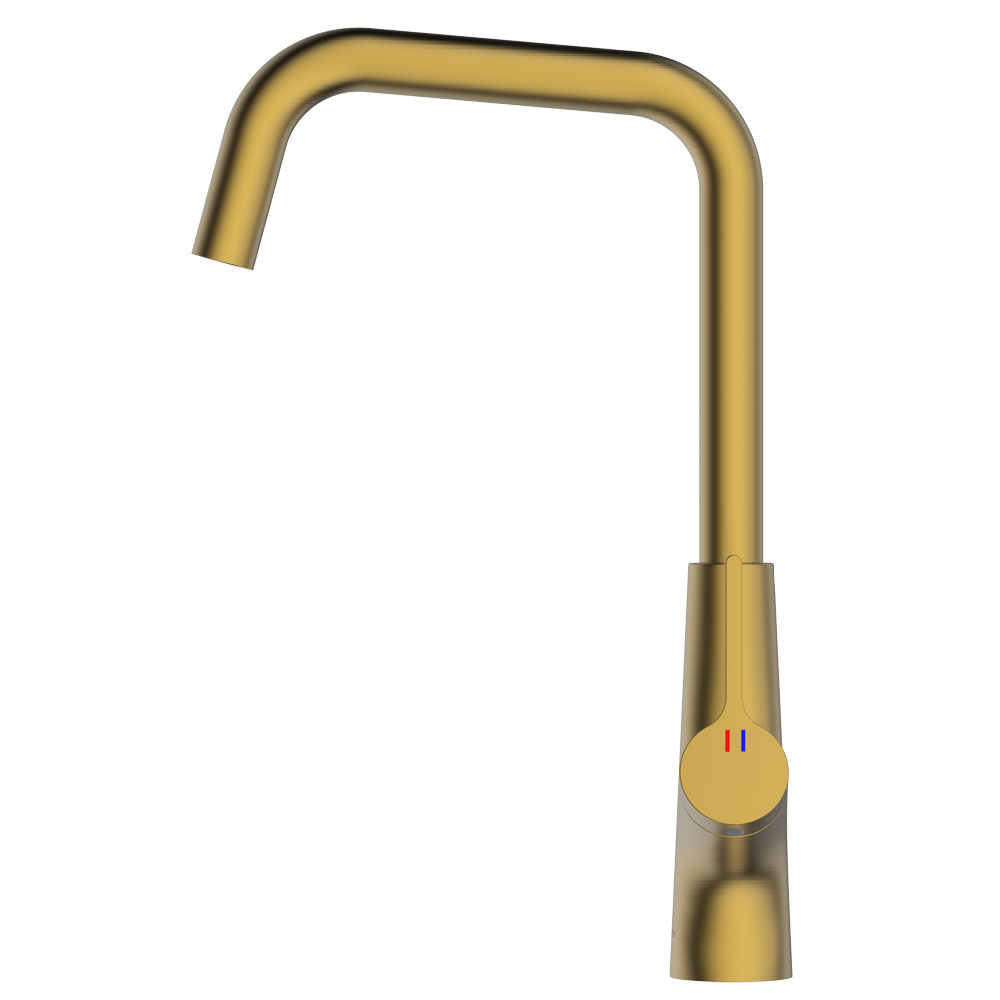 Clearwater Azia Brushed Brass Sensor Monobloc Kitchen Sink Mixer Tap AZL10BB