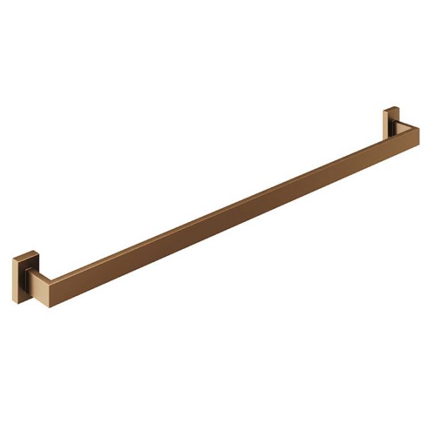 Abacus Pure Brushed Bronze 790mm Single Towel Rail