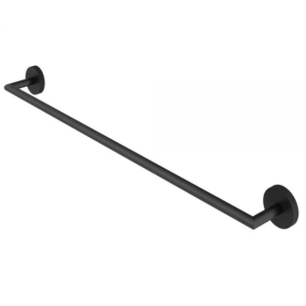 Abacus Iso Pro Matt Black Single Towel Rail