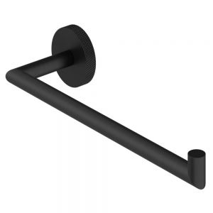 Abacus Iso Pro Matt Black Single Towel Holder