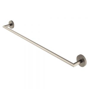 Abacus Iso Pro Brushed Nickel Single Towel Rail