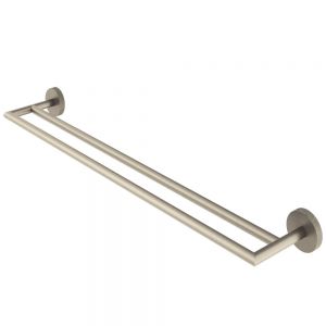 Abacus Iso Pro Brushed Nickel Double Towel Rail