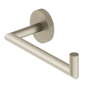 Abacus Iso Pro Brushed Nickel Wall Mounted Open Toilet Roll Holder
