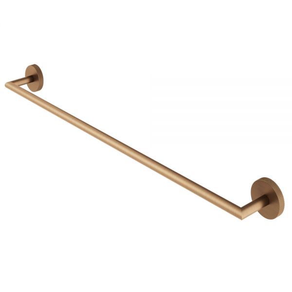 Abacus Iso Pro Brushed Bronze Single Towel Rail