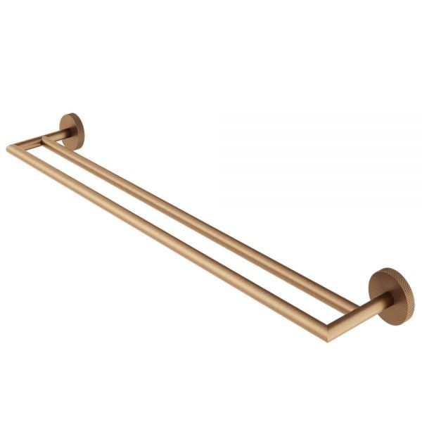 Abacus Iso Pro Brushed Bronze Double Towel Rail