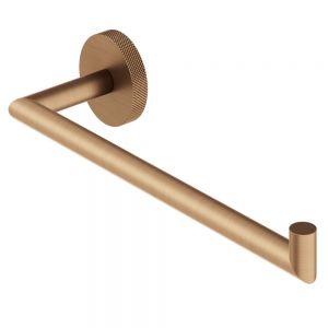 Abacus Iso Pro Brushed Bronze Single Towel Holder