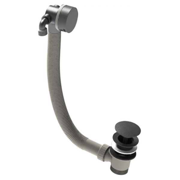 Abacus Anthracite Click Clack Bath Overflow Filler and Waste