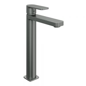 Abacus Edge Anthracite Tall Basin Mixer Tap