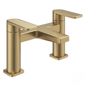 Abacus Edge Brushed Brass Bath Filler Tap