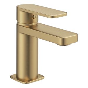 Abacus Edge Brushed Brass Mini Basin Mixer Tap