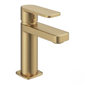 Abacus Edge Brushed Brass Mono Basin Mixer Tap