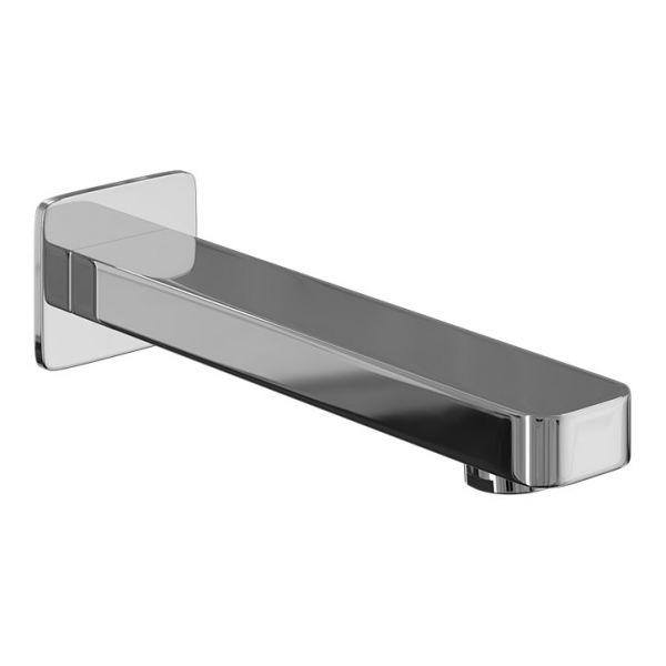 Abacus Edge Chrome Wall Mounted Bath Spout
