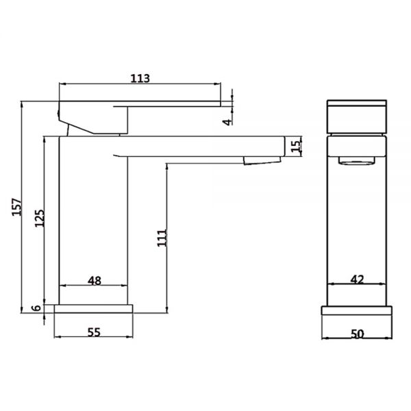 Abacus Edition Chrome Mono Basin Mixer Tap #2