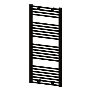 Abacus Linea Matt Black Towel Rail 1200 x 500mm