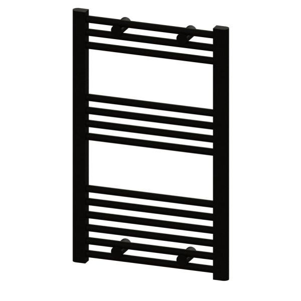 Abacus Linea Matt Black Towel Rail 800 x 500mm