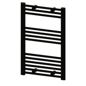 Abacus Linea Matt Black Towel Rail 800 x 500mm
