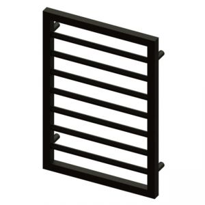 Abacus Metro Black Towel Rail 655 x 450mm