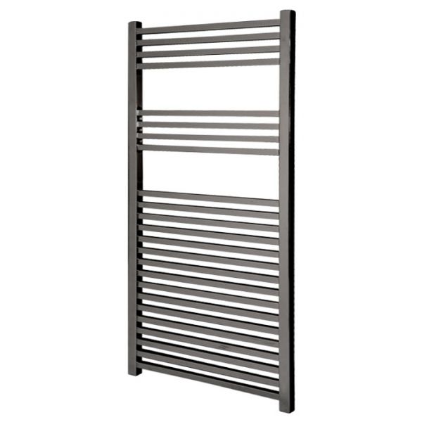 Abacus Quadris Matt Black Towel Rail 1200 x 500mm