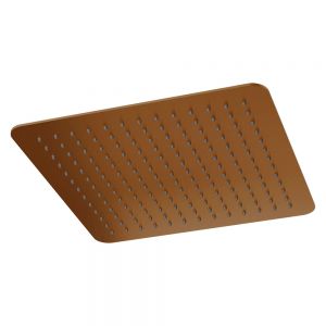 Abacus Brushed Bronze 300mm Square Ceiling Mounted Shower Head