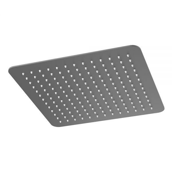 Abacus Anthracite 300mm Square Ceiling Mounted Shower Head