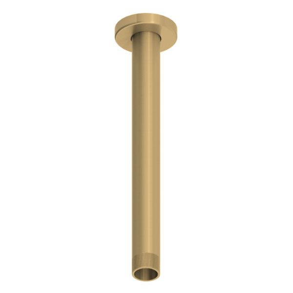 Abacus Brushed Brass 250mm Round Ceiling Mounted Shower Arm