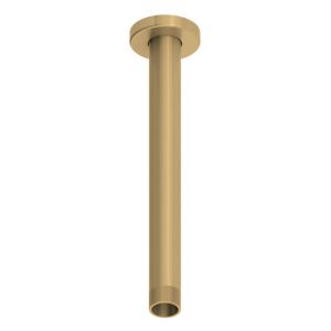 Abacus Brushed Brass 250mm Round Ceiling Mounted Shower Arm