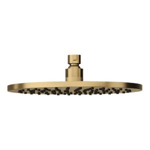 Abacus Brushed Brass 250mm Round Shower Head