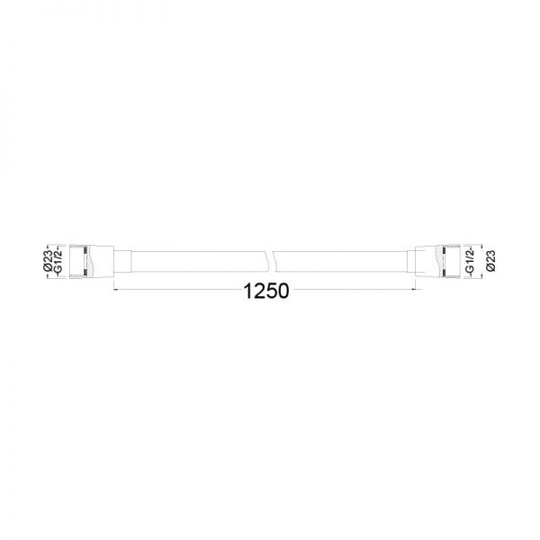 Abacus Chrome 1.25m Shower Hose #2