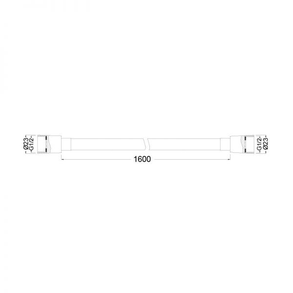 Abacus Chrome 1.6m Shower Hose #2