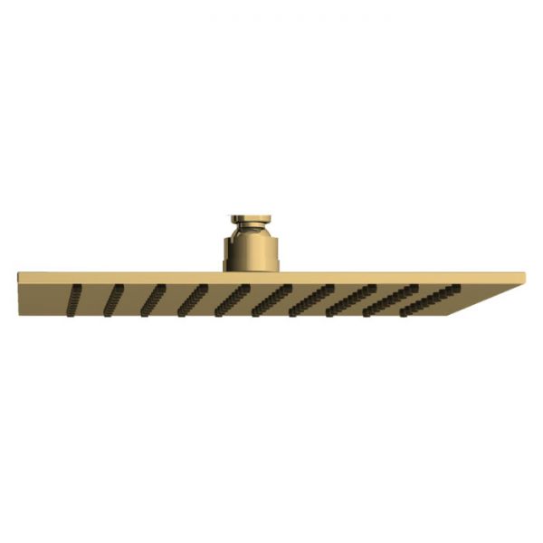 Abacus Brushed Brass 250mm Square Shower Head