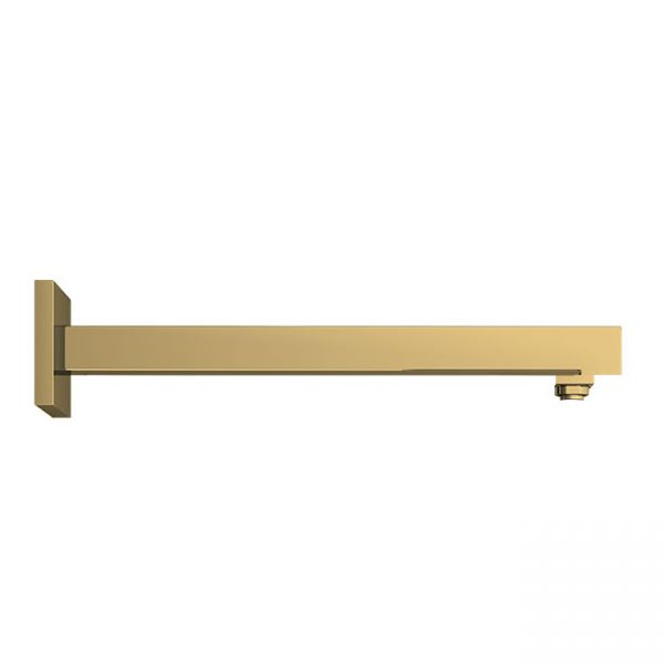Abacus Brushed Brass 380mm Square Wall Mounted Shower Arm