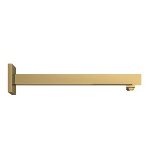 Abacus Brushed Brass 380mm Square Wall Mounted Shower Arm
