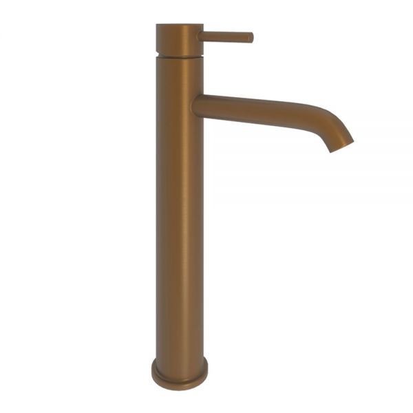 Abacus Iso Brushed Bronze Tall Basin Mixer Tap