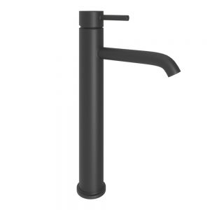 Abacus Iso Matt Black Tall Basin Mixer Tap