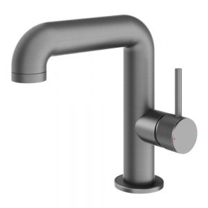 Abacus Iso Pro Anthracite Mono Basin Mixer Tap with Side Handle