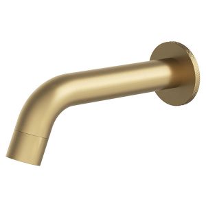 Abacus Iso Pro Brushed Brass Wall Mounted Bath Spout