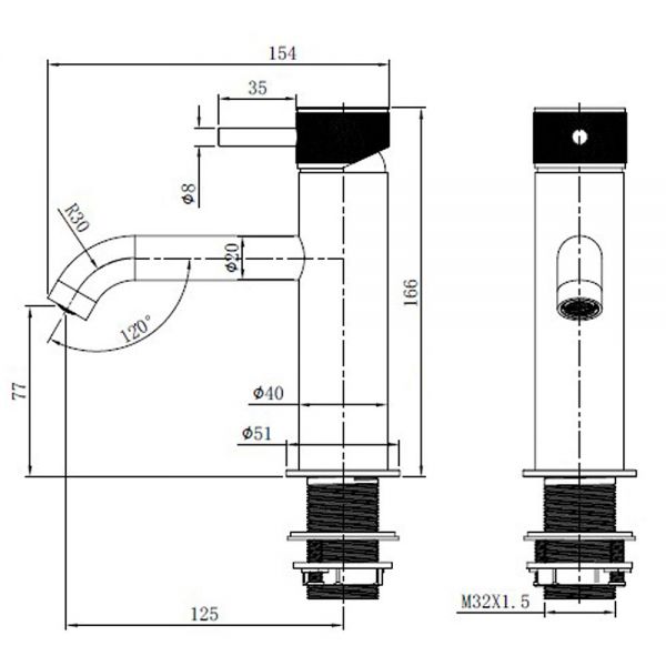 Abacus Iso Pro Brushed Bronze Mono Basin Mixer Tap #2