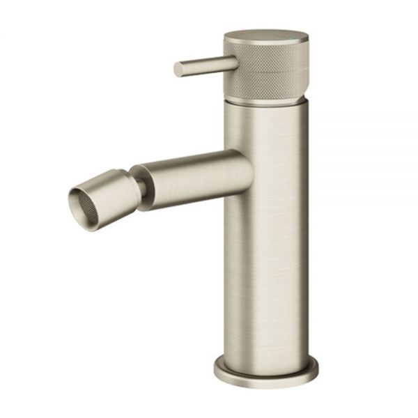 Abacus Iso Pro Brushed Nickel Mono Bidet Mixer Tap