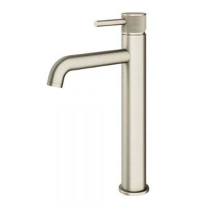 Abacus Iso Pro Brushed Nickel Tall Basin Mixer Tap