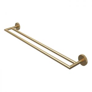 Abacus Iso Pro Brushed Brass Double Towel Rail