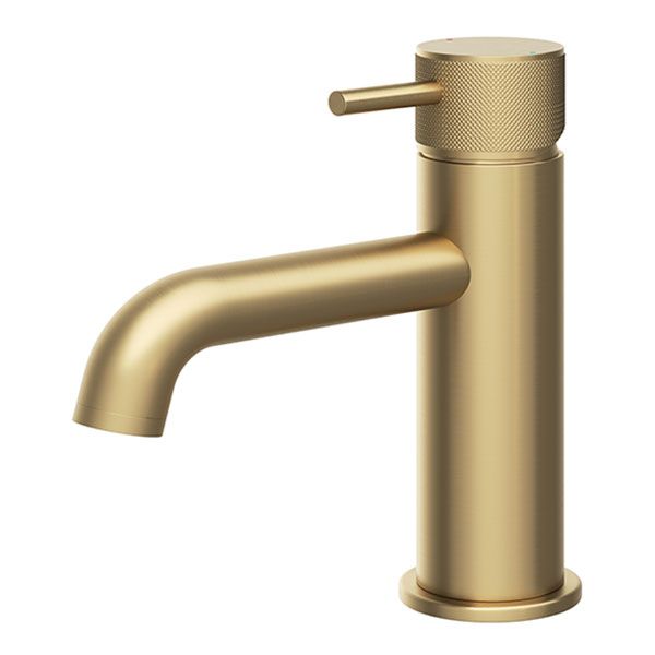 Abacus Iso Pro Brushed Brass Mono Basin Mixer Tap