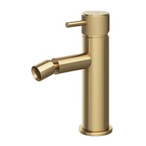 Abacus Iso Pro Brushed Brass Mono Bidet Mixer Tap