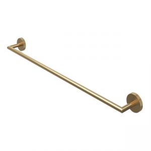 Abacus Iso Pro Brushed Brass Single Towel Rail